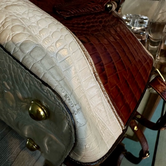 Brahmin medium Asher should bag Pecan/white - Picture 11 of 12